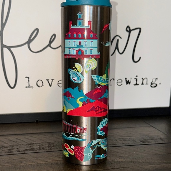 NWT 2024 Starbucks Discovery Seeies Stainless Steel 16oz Water Bottle VIRGINIA - Picture 6 of 13